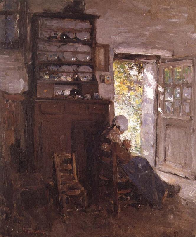 Nicolae Grigorescu Interior in Vitre Norge oil painting art